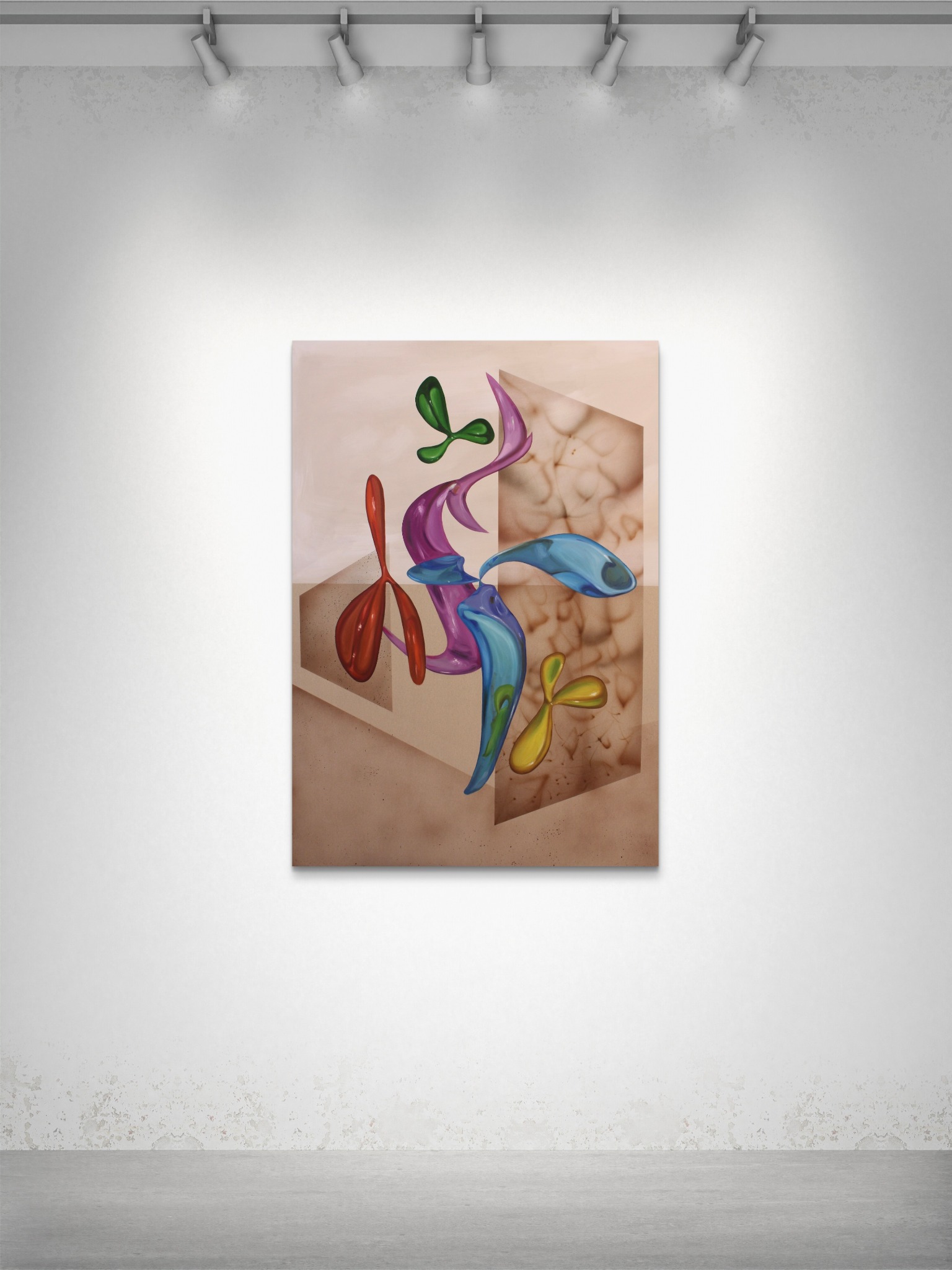 Crying As I Paint presented in a gallery space